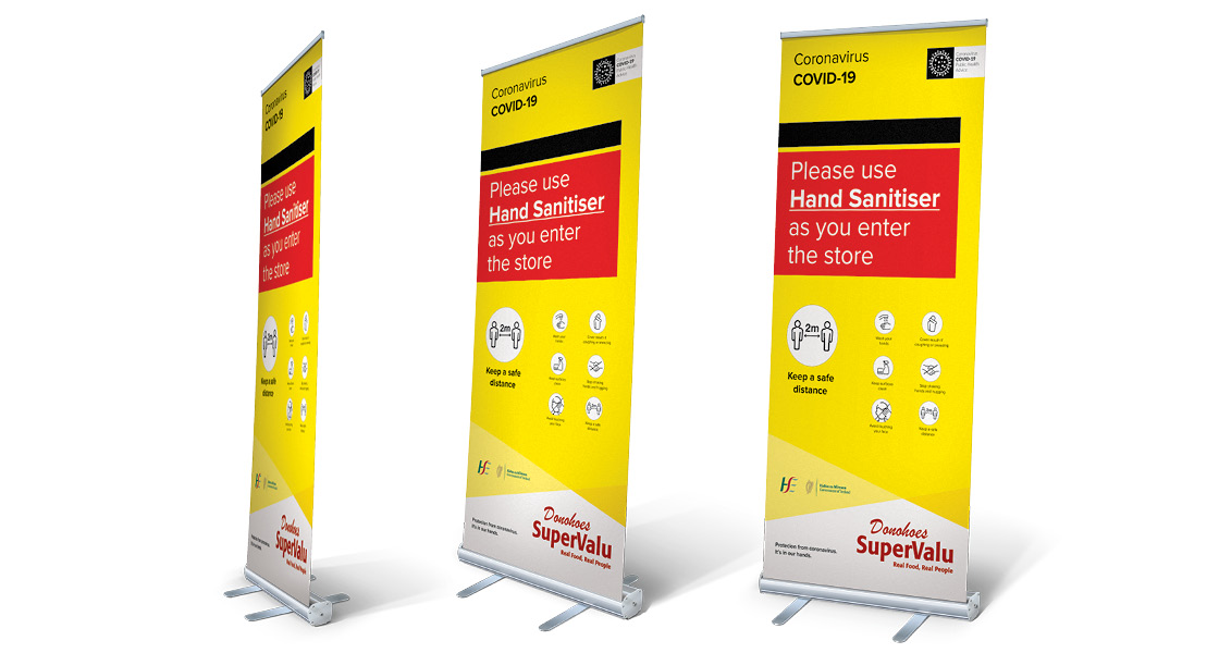covid 19 pull up banners
