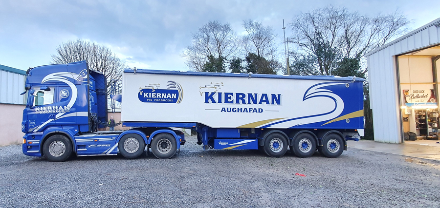 Artic lorry wrap and graphics