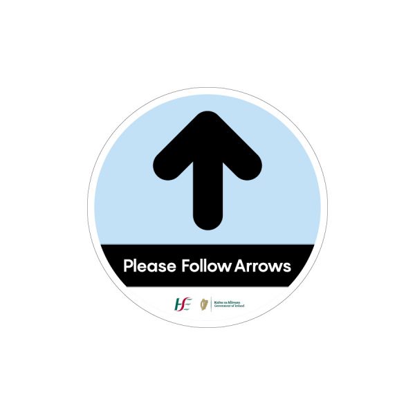 follow arrow floor stickers