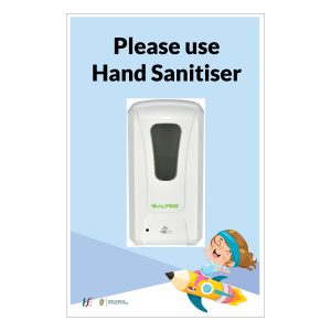 please use hand sanitiser sign
