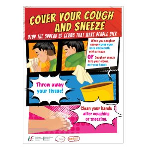 cover cough and sneeze sign